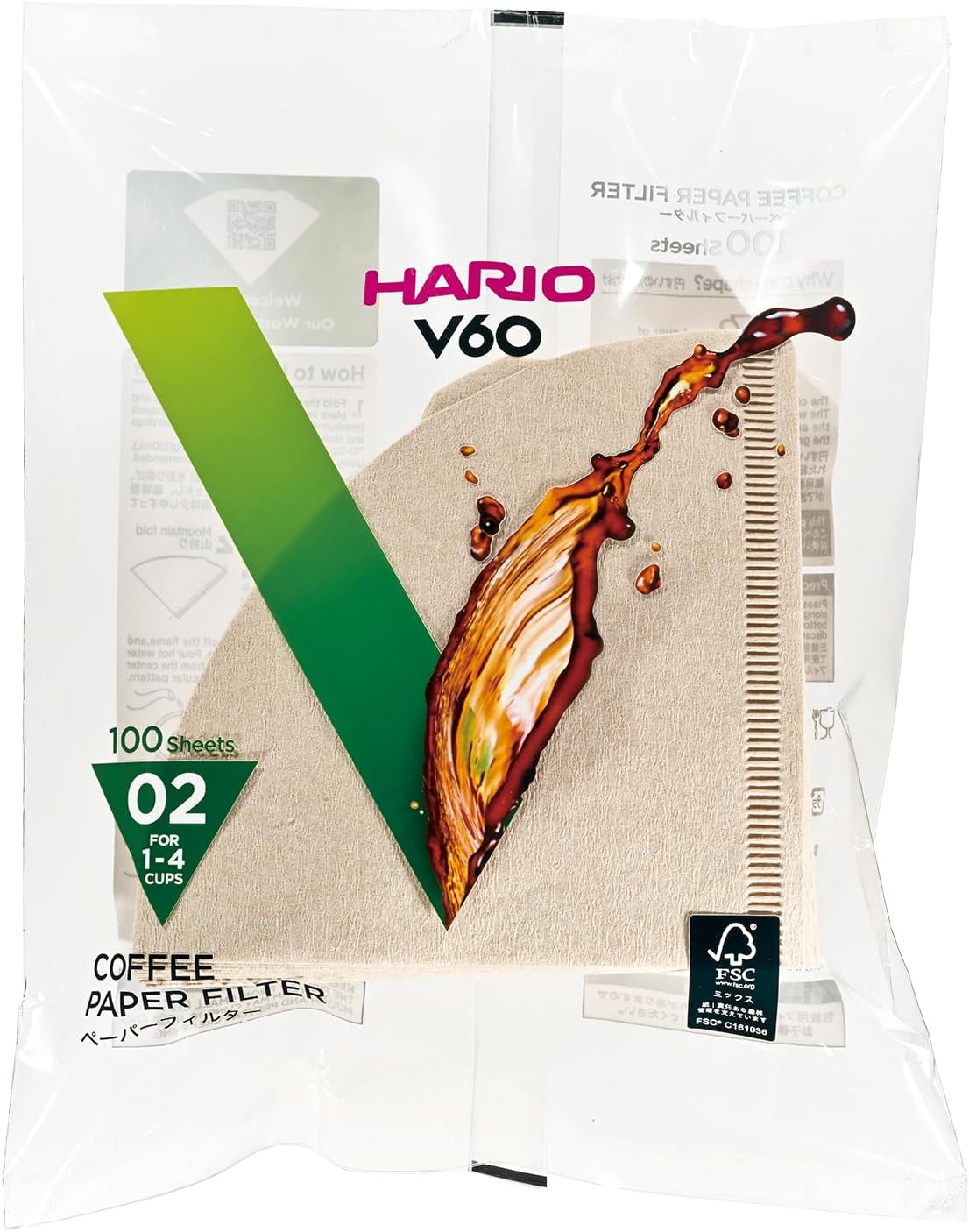 Hario V60 Filter 02 Paper - 100pcs